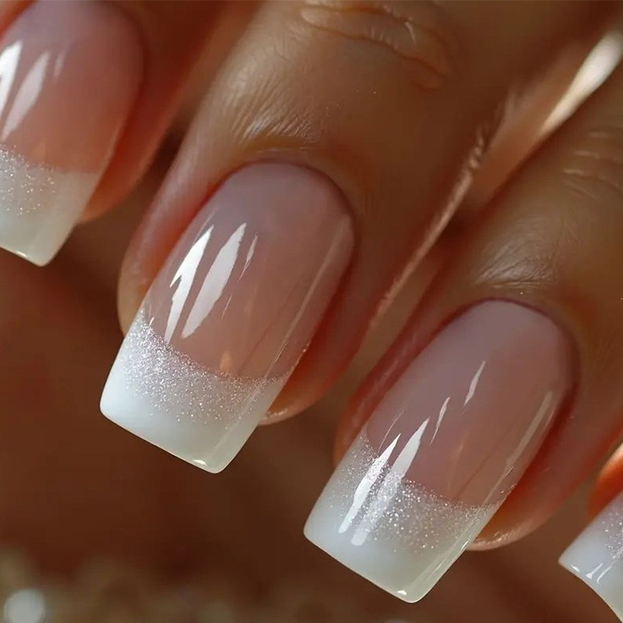 Nail Art Overlay - 24pcs/set Medium Square fake nails for