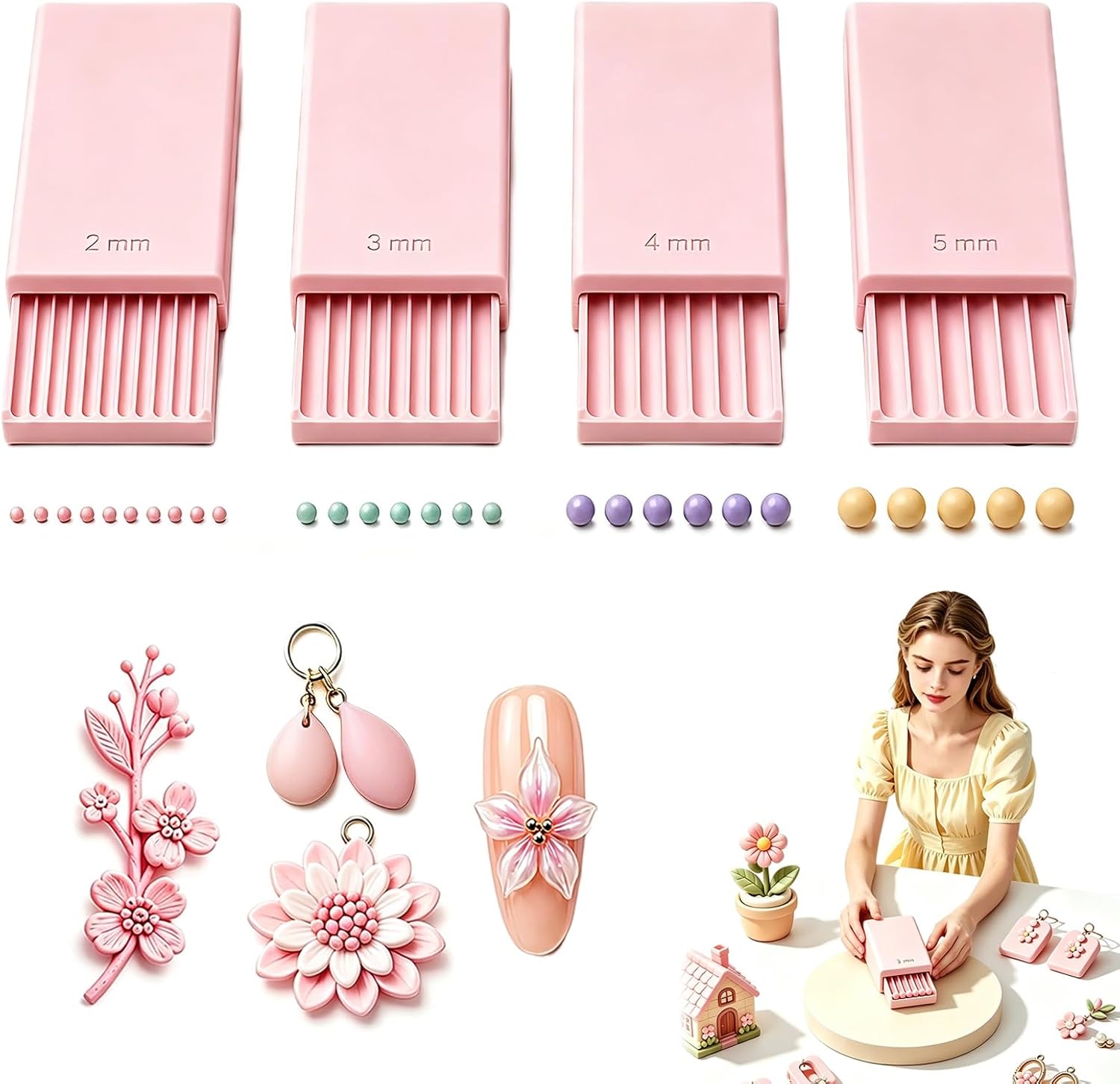 Nail Art Gel - 3D Print Clay Gel Ball Maker