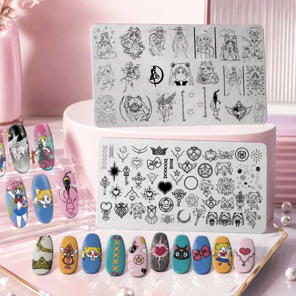 Sailor Moon Anime Nail Stampin - Nail Art Inspo recension och pris