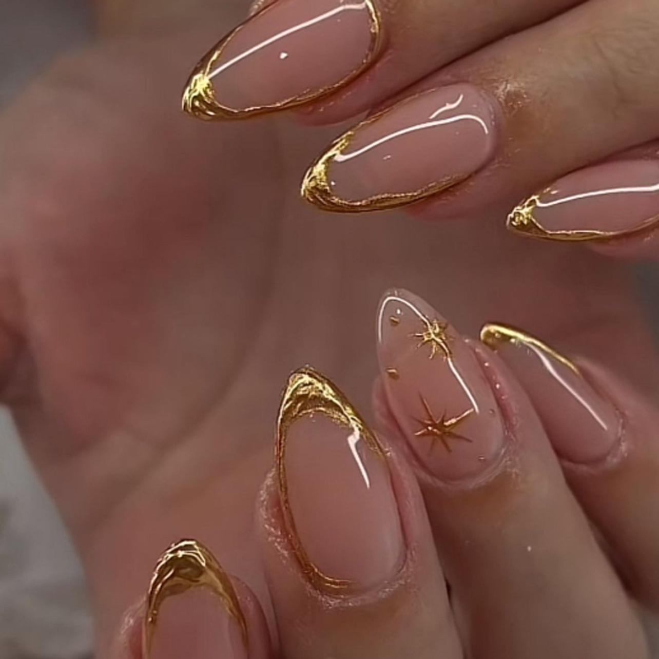 24Pcs Short Almond Nails Set F - Nail Art Overlay recension och pris