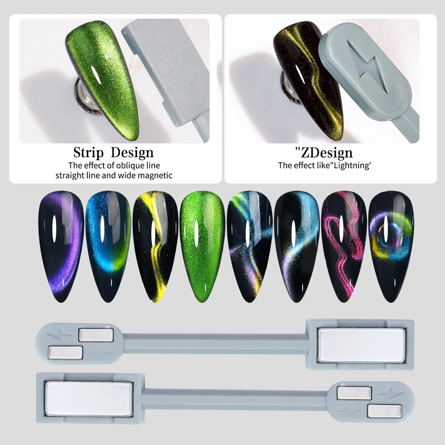 Dual-Ended Magnetic Strip Nail - Nail Art Overlay recension och pris