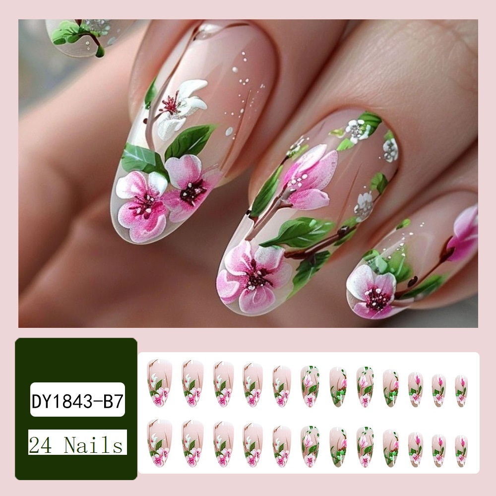 Short Almond Press on Nails 3D - Nail Art Press On recension och pris