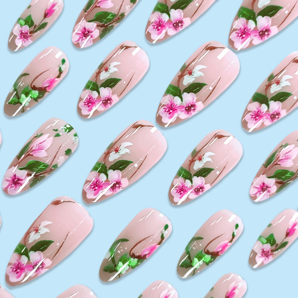 Short Almond Press on Nails 3D - Nail Art Press On recension och pris