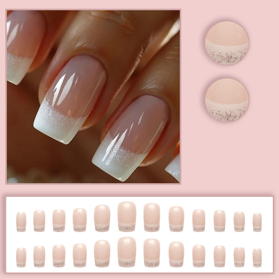 24pcs/set Medium Square fake n - Nail Art Overlay recension och pris