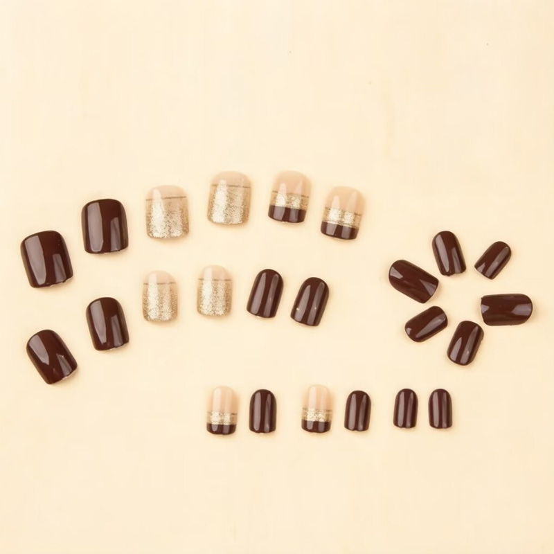 Short Square fake nails for wo - Nail Art Overlay recension och pris