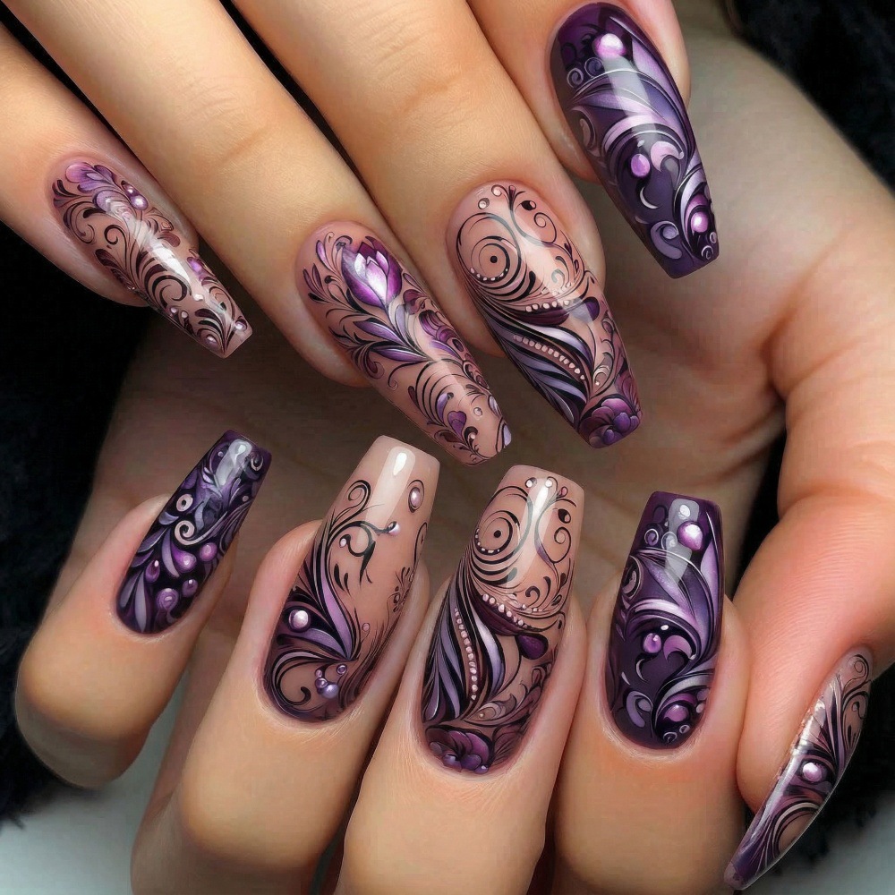Medium fake nails for women gi - Nail Art Overlay recension och pris