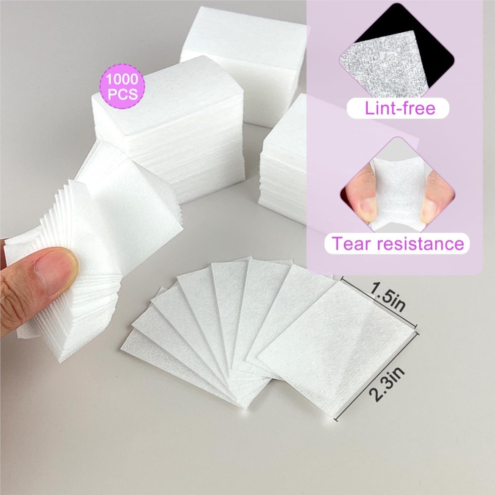 1000Pcs Lint Free Nail Wipes G - Nail Art Gel recension och pris