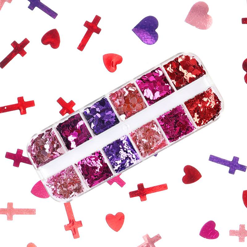 Mix Color Fluorescent Butterfl - Nail Art Overlay recension och pris