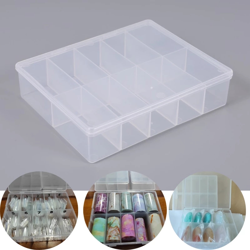 10 Grids Empty Clear Storage B - Nail Art Overlay recension och pris