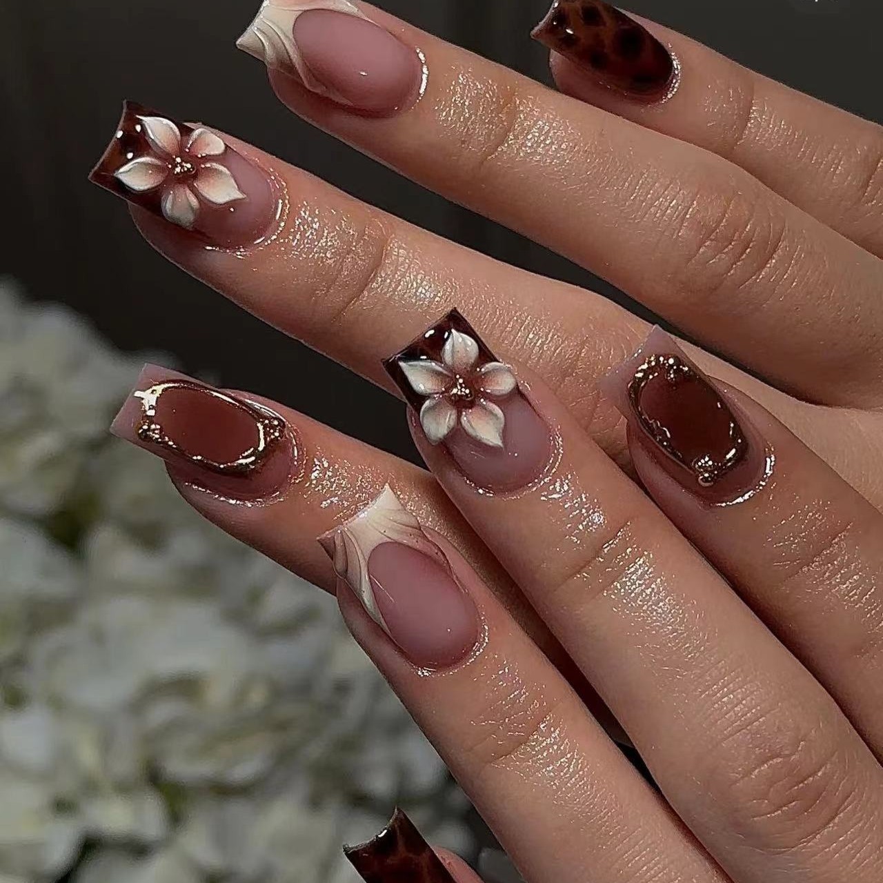 Short square fake nails for wo - Nail Art Press On recension och pris