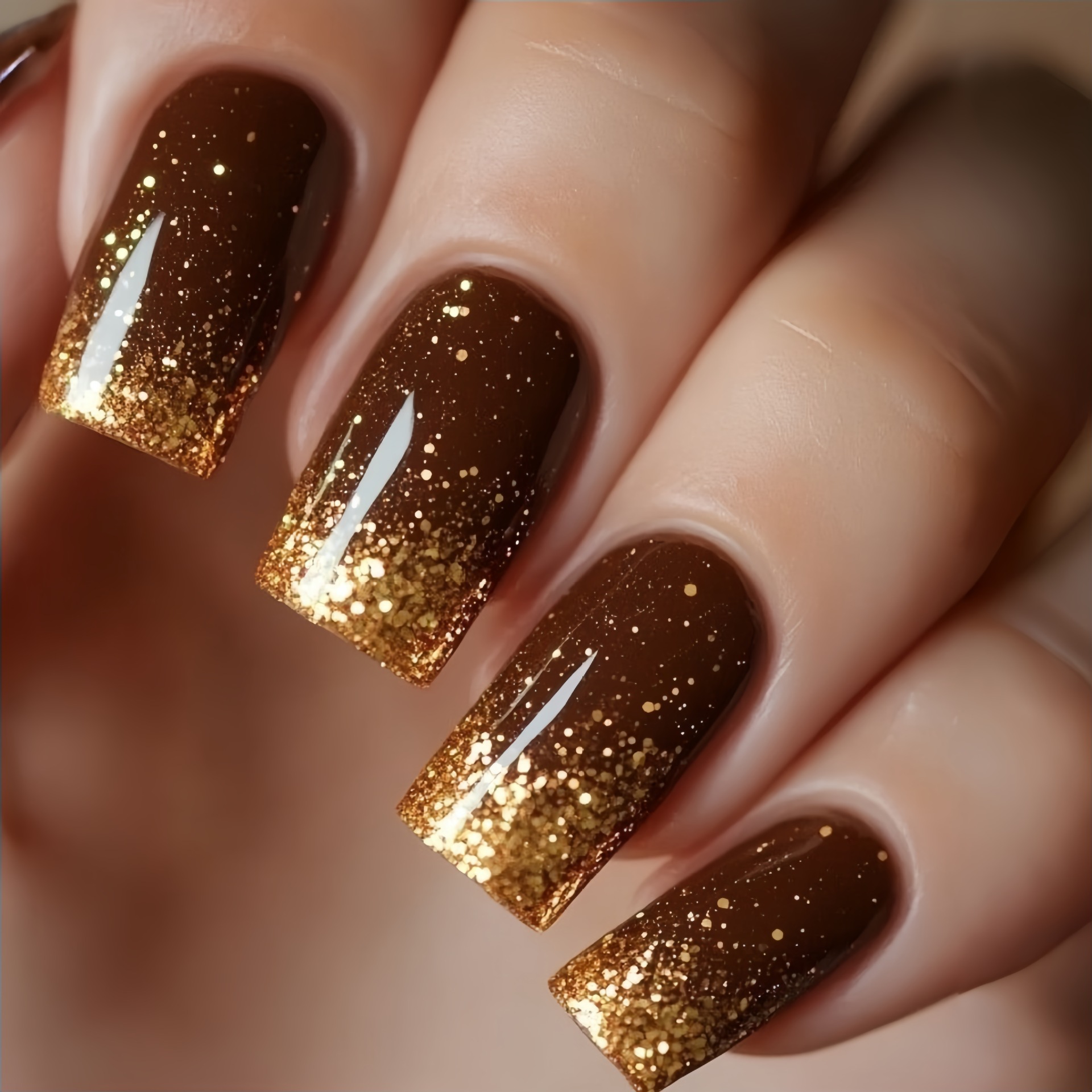 Short Medium fake nails Gradie - Nail Art Press On recension och pris
