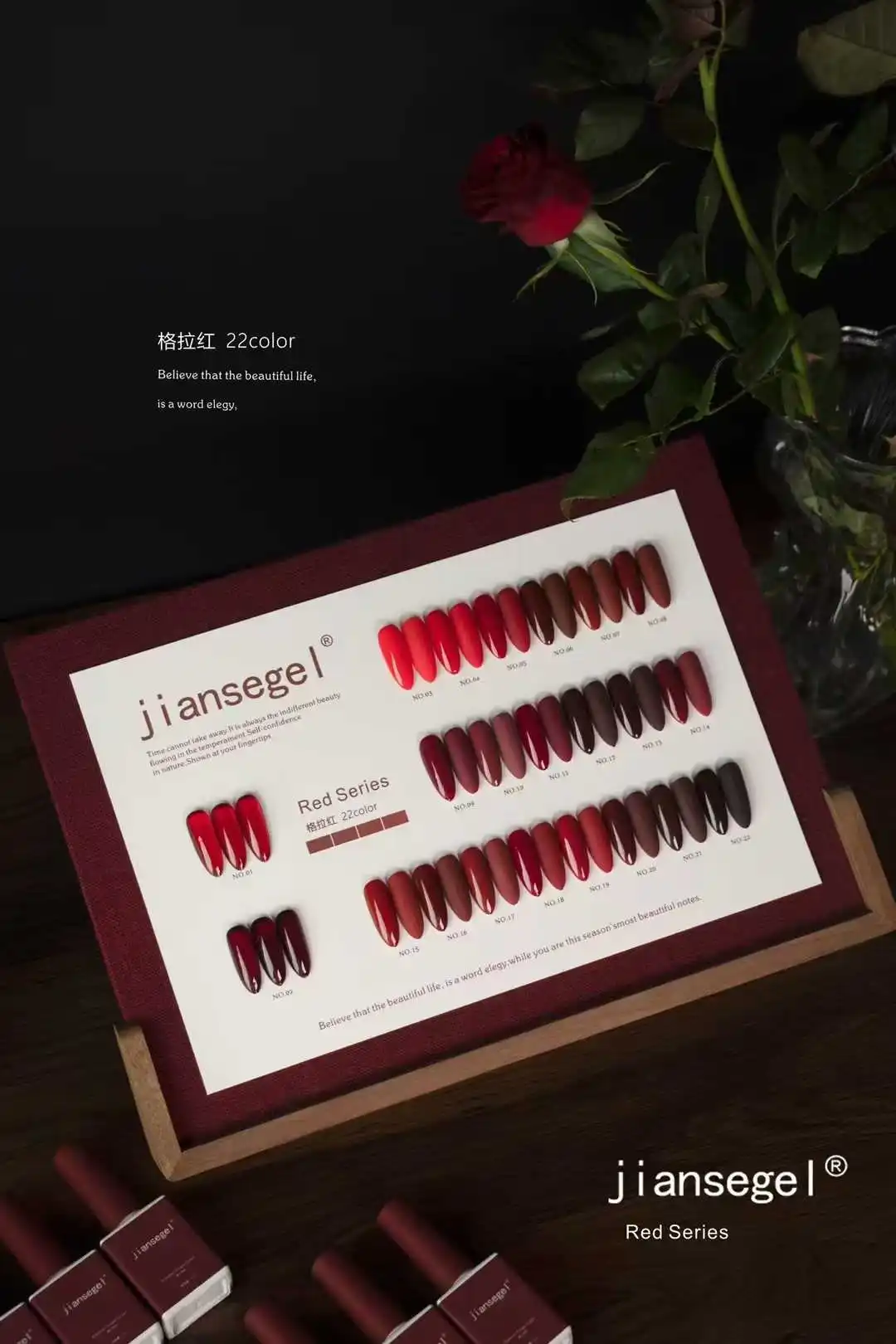 JIANSE 22 colors Nail gel set  - Nail Art Gel recension och pris