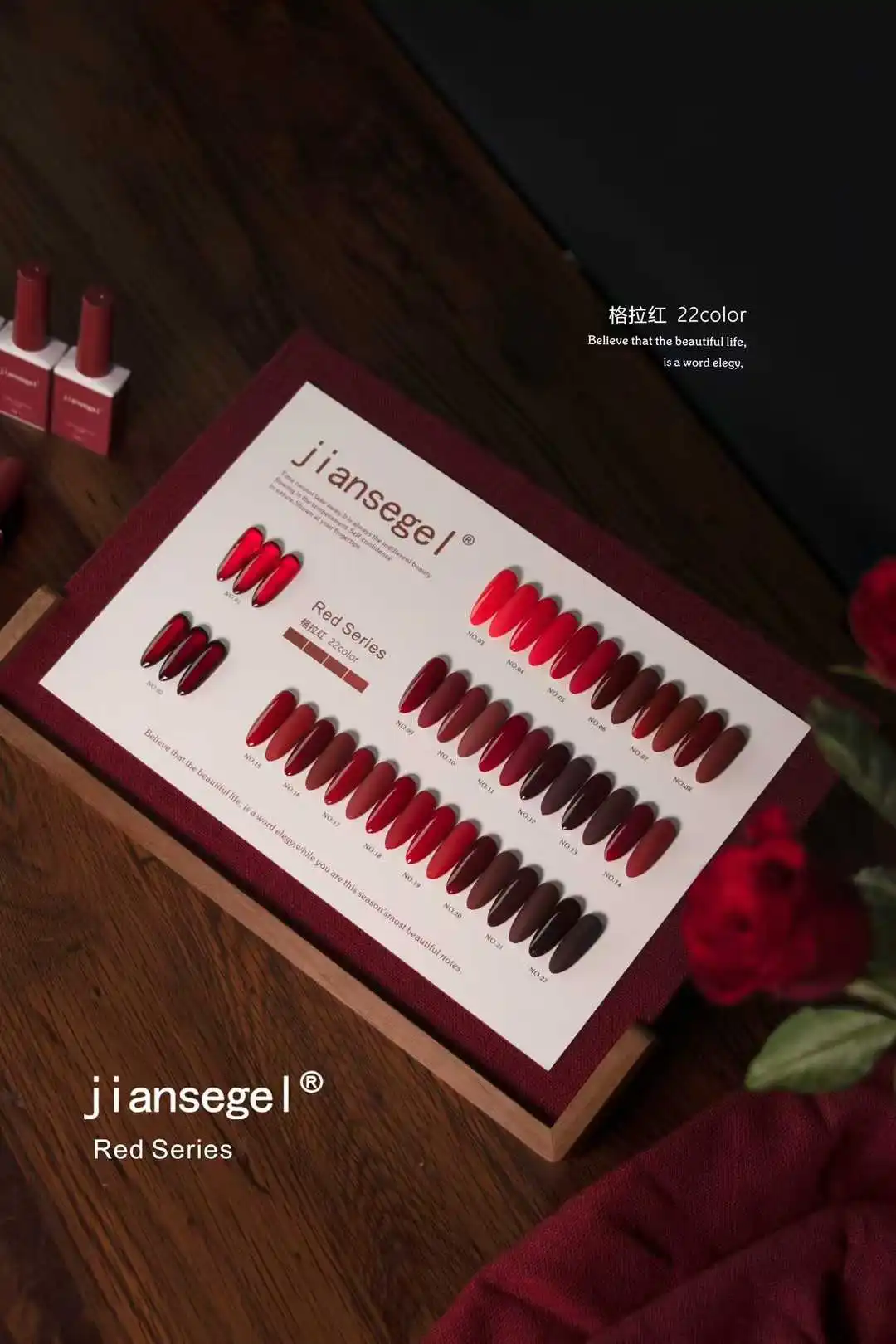 JIANSE 22 colors Nail gel set  - Nail Art Gel recension och pris