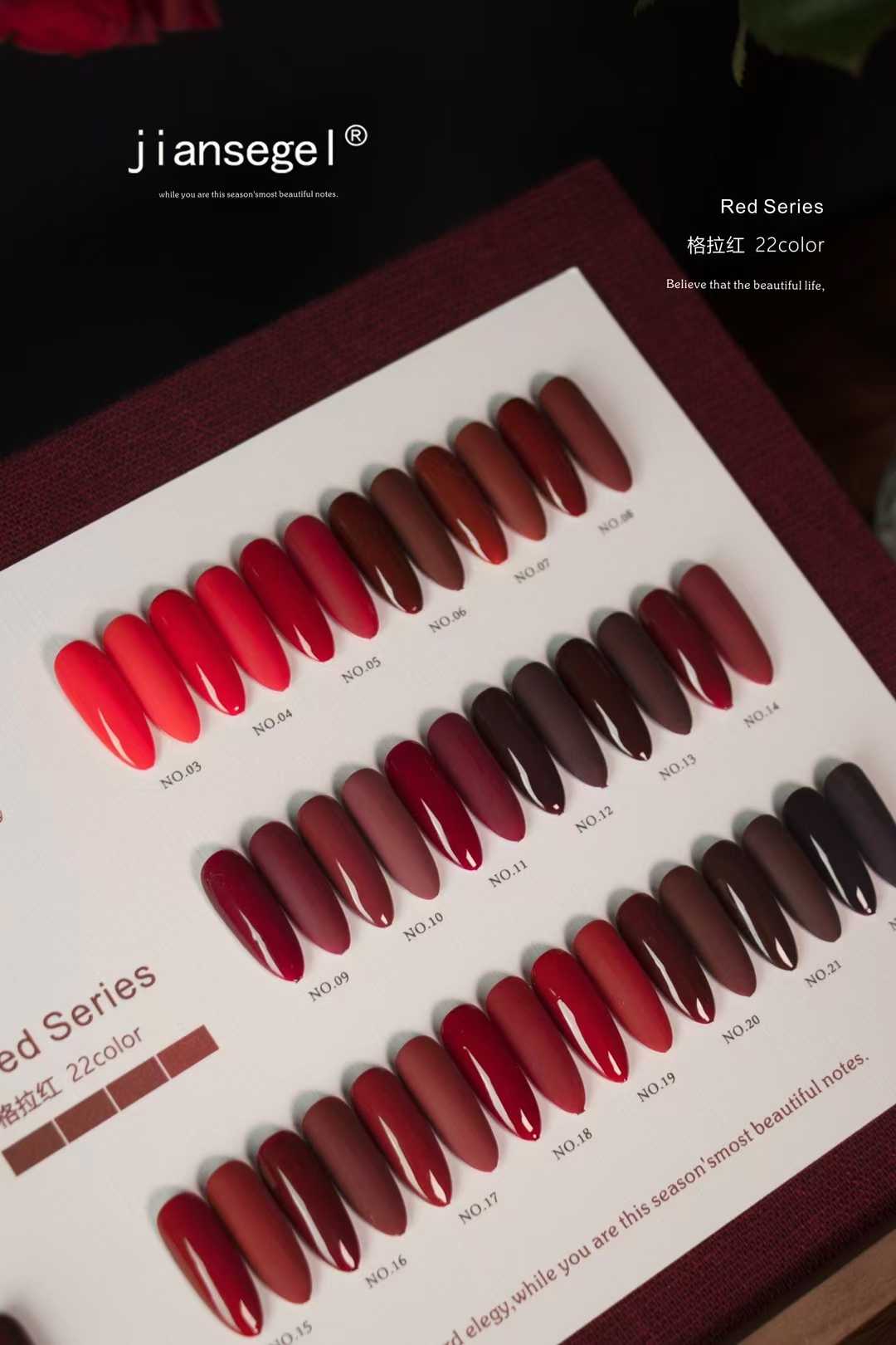 JIANSE 22 colors Nail gel set  - Nail Art Gel recension och pris