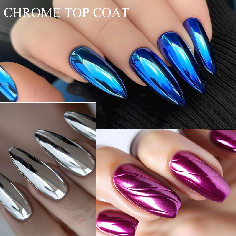 7ML Chrome Top Coat For Mirror - Dip Powder Nail recension och pris