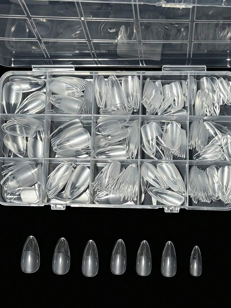330pcs Short Almond Acrylic Ma - Nail Art Press On recension och pris