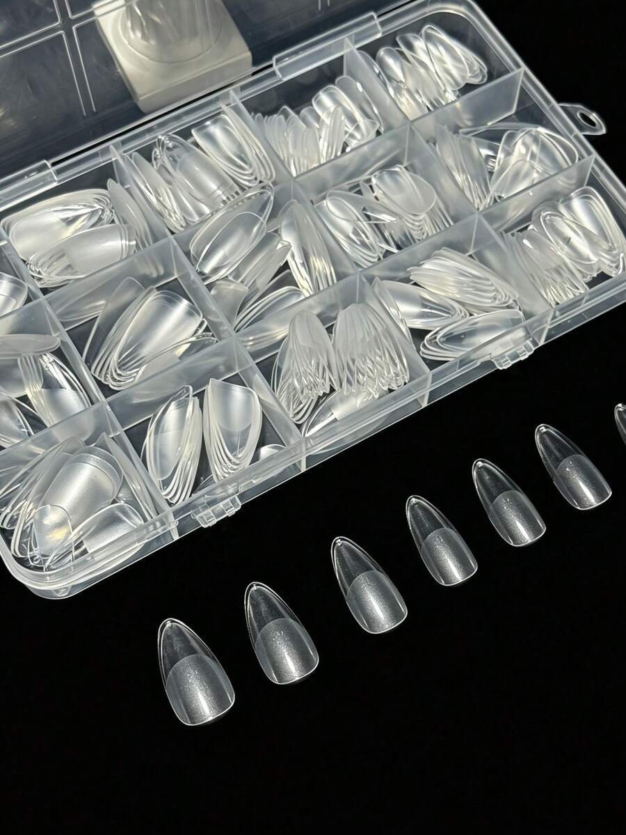 330pcs Short Almond Acrylic Ma - Nail Art Press On recension och pris